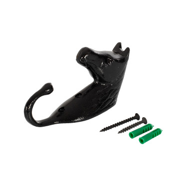 Gancio Portabriglia Testa di Cavallo in Alluminio Colorato Umbria Equitazione Nero Gancio Portabriglia Testa di Cavallo in Alluminio Colorato Umbria Equitazione Nero