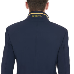 Giacca da concorso Uomo in Tessuto Stretch con Tasche con Zip Equestro Blazer marine Blu marino