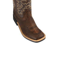 Stivali Western Bambino Modello Square Brown/Choco Pool's
