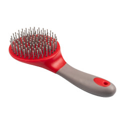 Pettine per Criniera e Coda con Manico Umbria Equitazione Rosso / grigio