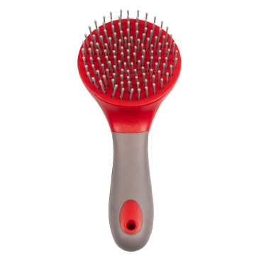 Pettine per Criniera e Coda con Manico Umbria Equitazione Rosso / grigio
