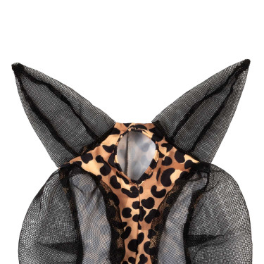Maschera Antimosche in Lycra con Copri-Orecchie Pro-Tech Leopardo Motivi