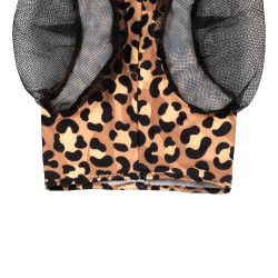 Maschera Antimosche in Lycra con Copri-Orecchie Pro-Tech Leopardo Motivi