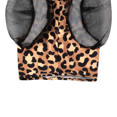 Maschera Antimosche in Lycra con Copri-Orecchie Pro-Tech Leopardo Motivi