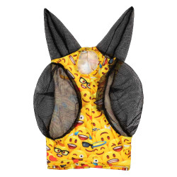 Maschera Antimosche in Lycra con Copri-Orecchie Pro-Tech Emoticon Motivi Maschera Antimosche in Lycra con Copri-Orecchie Pro-Tech Emoticon Motivi