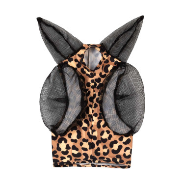 Maschera Antimosche in Lycra con Copri-Orecchie Pro-Tech Leopardo Motivi
