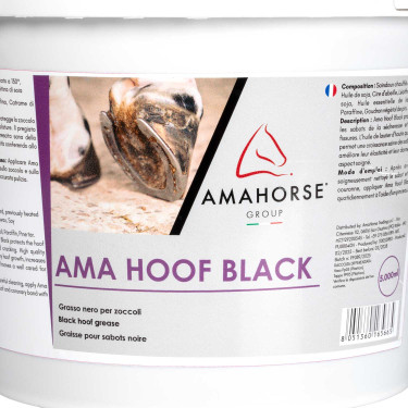 Grasso Giallo per Zoccoli Ama Hoof 5L Umbria Equitazione Nero