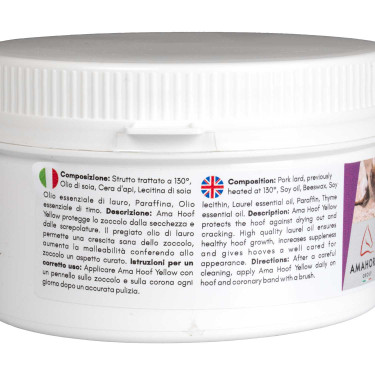 Grasso Giallo per Zoccoli Ama Hoof 500 ml Umbria Equitazione Grasso Giallo per Zoccoli Ama Hoof 500 ml Umbria Equitazione