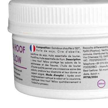 Grasso Giallo per Zoccoli Ama Hoof 500 ml Umbria Equitazione Grasso Giallo per Zoccoli Ama Hoof 500 ml Umbria Equitazione