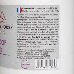 Grasso Giallo per Zoccoli Ama Hoof 1L Umbria Equitazione Nero