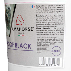 Grasso per zoccoli Ama Hoof 2500 ml Umbria Equitazione Nero