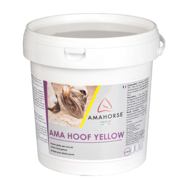 Grasso per zoccoli Ama Hoof 2500 ml Umbria Equitazione Giallo