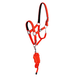 Capestro Sintetico con Longhina Riflettente Supreme Rosso