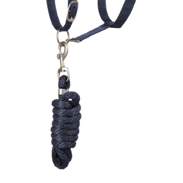 Capestro Sintetico con Longhina Riflettente Supreme Marina Blu marino