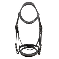 Briglia Supreme con Cuciture a Contrasto e Redini Supreme Nero Briglia Supreme con Cuciture a Contrasto e Redini Supreme Nero