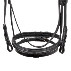 Briglia Supreme con Cuciture a Contrasto e Redini Supreme Nero Briglia Supreme con Cuciture a Contrasto e Redini Supreme Nero