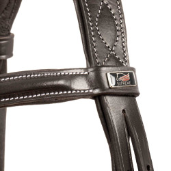 Briglia Supreme con Cuciture a Contrasto e Redini Supreme Marrone