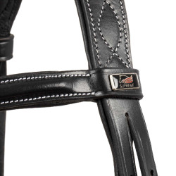 Briglia Supreme con Cuciture a Contrasto e Redini Supreme Nero Briglia Supreme con Cuciture a Contrasto e Redini Supreme Nero