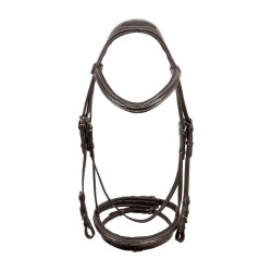 Briglia Supreme con Cuciture a Contrasto e Redini Supreme Marrone