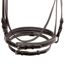 Briglia Supreme con Cuciture a Contrasto e Redini Supreme Marrone