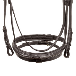 Briglia Supreme con Cuciture a Contrasto e Redini Supreme Marrone