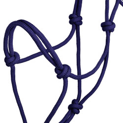 Capestro etologico in corda annodata Pool's Marina Blu marino