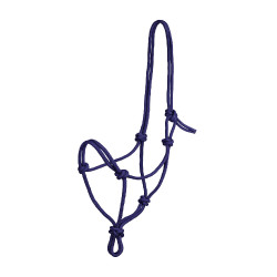 Capestro etologico in corda annodata Pool's Marina Blu marino