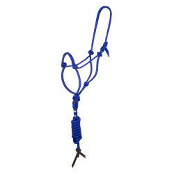 Capestro in Corda Annodata con Lunghina Pool's Blu reale