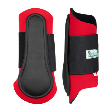Ghette in Neoprene con Guscio in Gomma Umbria Equitazione Rosso