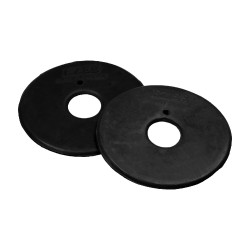 Rondelle per Morso ad Anelli Rivestita in Gomma Umbria Equitazione Nero