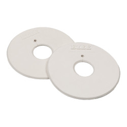 Rondelle per Morso ad Anelli Rivestita in Gomma Umbria Equitazione Bianco Rondelle per Morso ad Anelli Rivestita in Gomma Umbria Equitazione Bianco