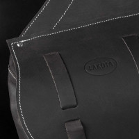 Borsa da Sella in Vitello Chiusura con 3 Cinghie Pool's Marrone