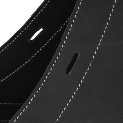 Borsa da Sella in Vitello Chiusura con 3 Cinghie Pool's Nero