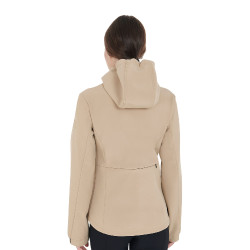 Giacca softshell aderente da donna con tasche nascoste Equestro Beige