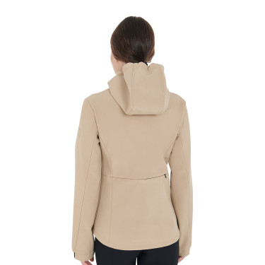 Giacca softshell aderente da donna con tasche nascoste Equestro Beige