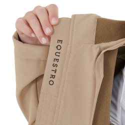 Giacca softshell aderente da donna con tasche nascoste Equestro Beige