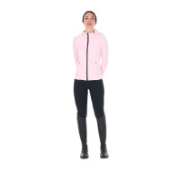 Giacca softshell aderente con cerniera antivento da donna Equestro Ballerine Rosa Giacca softshell aderente con cerniera antivento da donna Equestro Ballerine Rosa