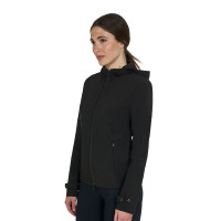 Giacca softshell aderente con cerniera antivento da donna Equestro Ballerine Rosa