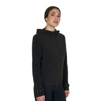 Giacca softshell aderente con cerniera antivento da donna Equestro Ballerine Rosa