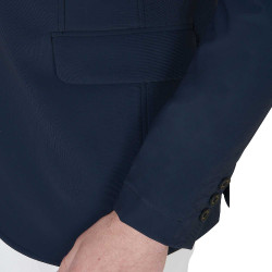 Giacca da concorso traforata da uomo in tessuto tecnico Equestro Blazer marine Blu marino