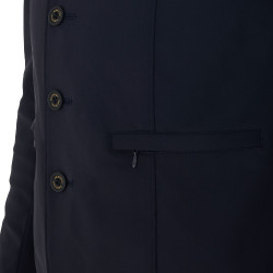 Giacca da concorso da uomo con logo ricamato a contrasto Equestro Blazer marine Blu marino
