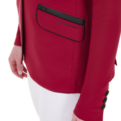 Giacca da concorso da donna in tessuto tecnico elasticizzato Equestro Scooter Beige