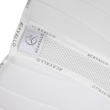 Sottosella da salto trapuntato Louvre e bambù JS CW-3DS Acavallo Bianco