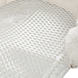 Ammortizzatore in gel per pony con intaglio e bordo in pelle di montone Classic Acavallo Trasparente / bianco