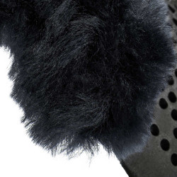 Ammortizzatore in gel per pony con intaglio e bordo in pelle di montone Classic Acavallo Nero / grigio Ammortizzatore in gel per pony con intaglio e bordo in pelle di montone Classic Acavallo Nero / grigio