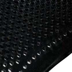 Ammortizzatore in gel per pony con intaglio e bordo in pelle di montone Classic Acavallo Nero / grigio Ammortizzatore in gel per pony con intaglio e bordo in pelle di montone Classic Acavallo Nero / grigio