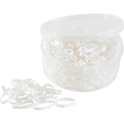 Elastici in silicone Hippo-Tonic Bianco
