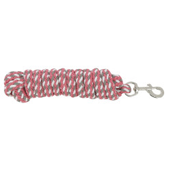 Lunga redine tricolore Marrone chiaro / rosa / bianco Lunga redine tricolore Marrone chiaro / rosa / bianco