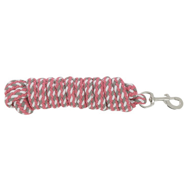 Lunga redine tricolore Marrone chiaro / rosa / bianco Lunga redine tricolore Marrone chiaro / rosa / bianco