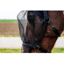 Capestro + maschera anti UV Equithème Nero